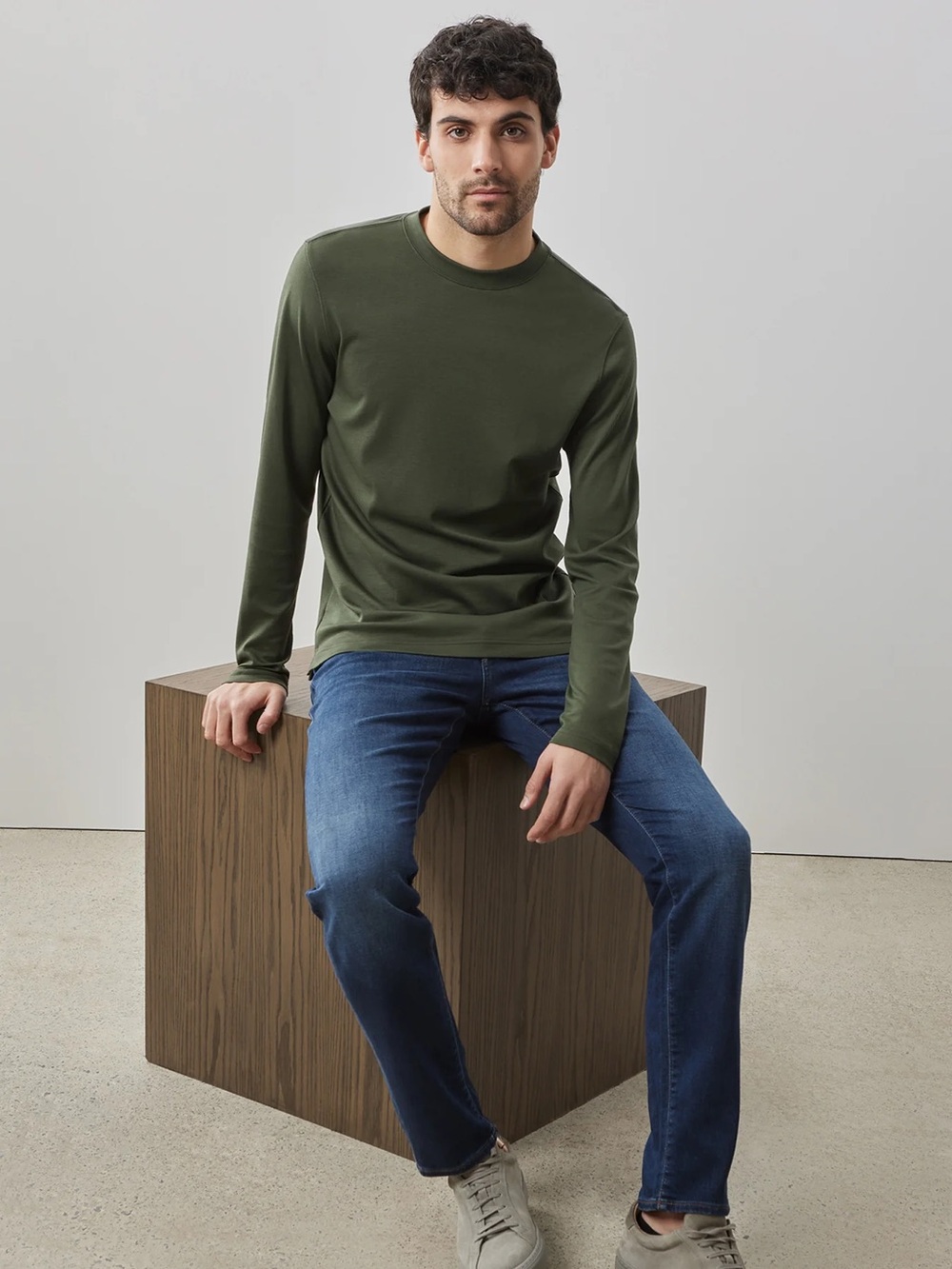Robert Barakett The Barakett High Crew Style Olive Green XL